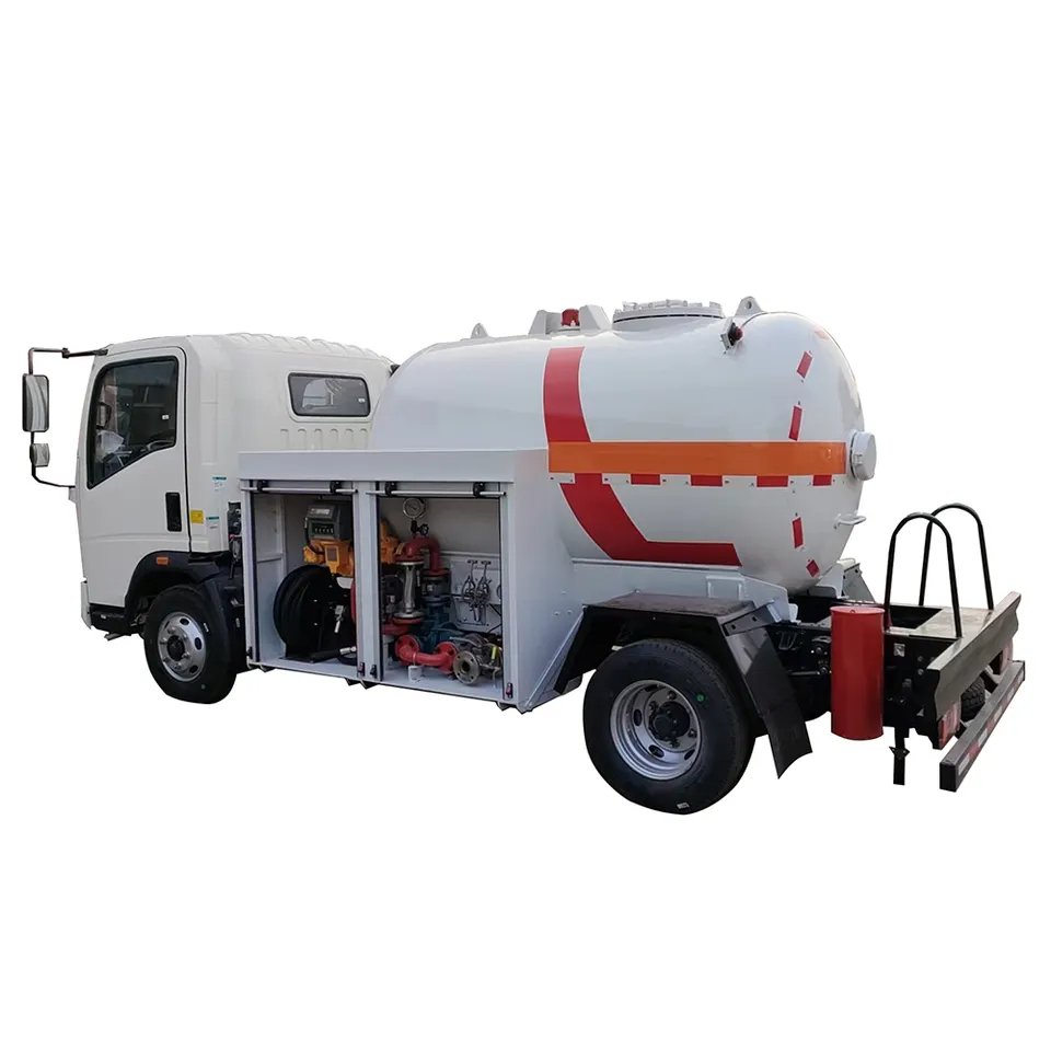 3 Metric Tons 3000L LPG Bobtail Truck HOWO