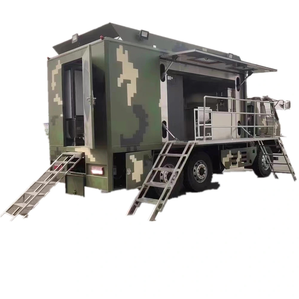 Dongfeng 6X6 off Road Mobile Fast Food Truck for Mlitary Troops Field Cooking