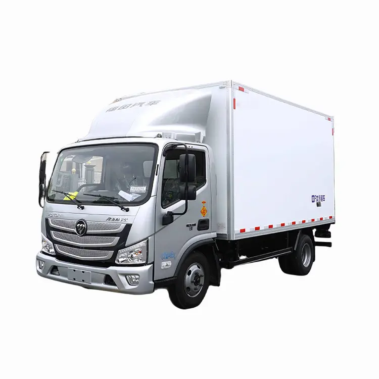 Foton Refrigerated Freezer Truck Ton Mini Refrigerator Van for Meat Transportation (1)