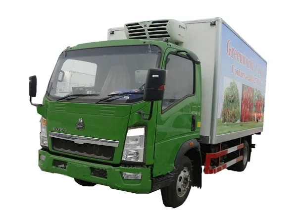 HOWO 4X2 5tons Fruit and Vegetable Transport Mini Refrigerated Truck