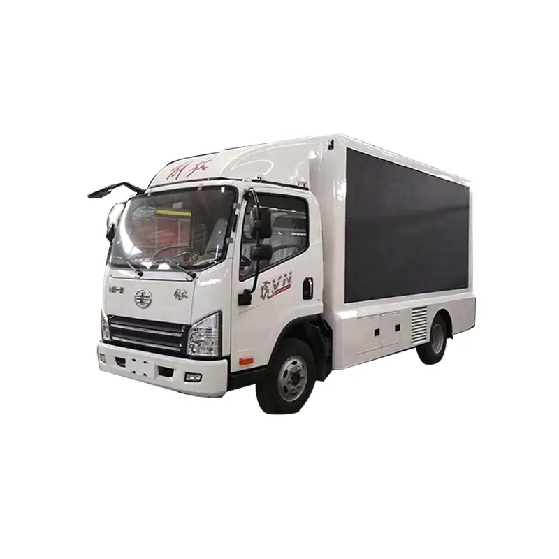 FAW Full Color LED Screens Video Advertising Billboard Vehicle Mobile Stage Truck Advertising Truck