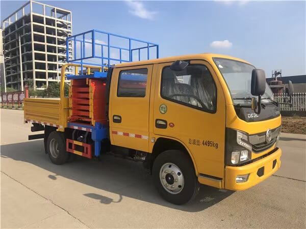 Vertical Scissor Lift Telescopic Bucket Truck 12-18m