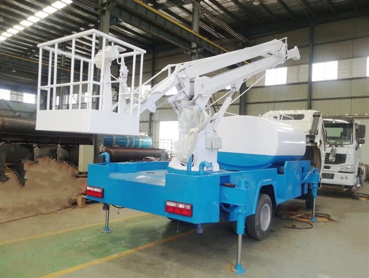 17M Articulated Bucket Truck With Water Jetting Tank
