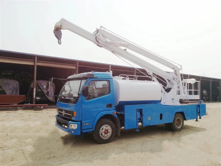 17M Articulated Bucket Truck With Water Jetting Tank