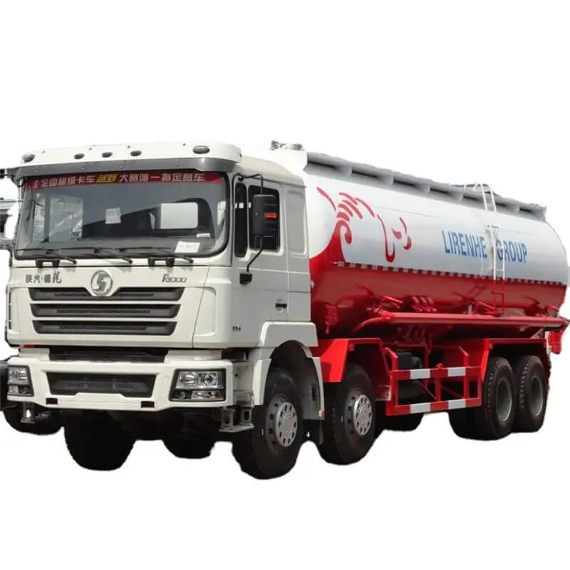 Shacman 12 wheeler 35m3 truck powder bulk tanker