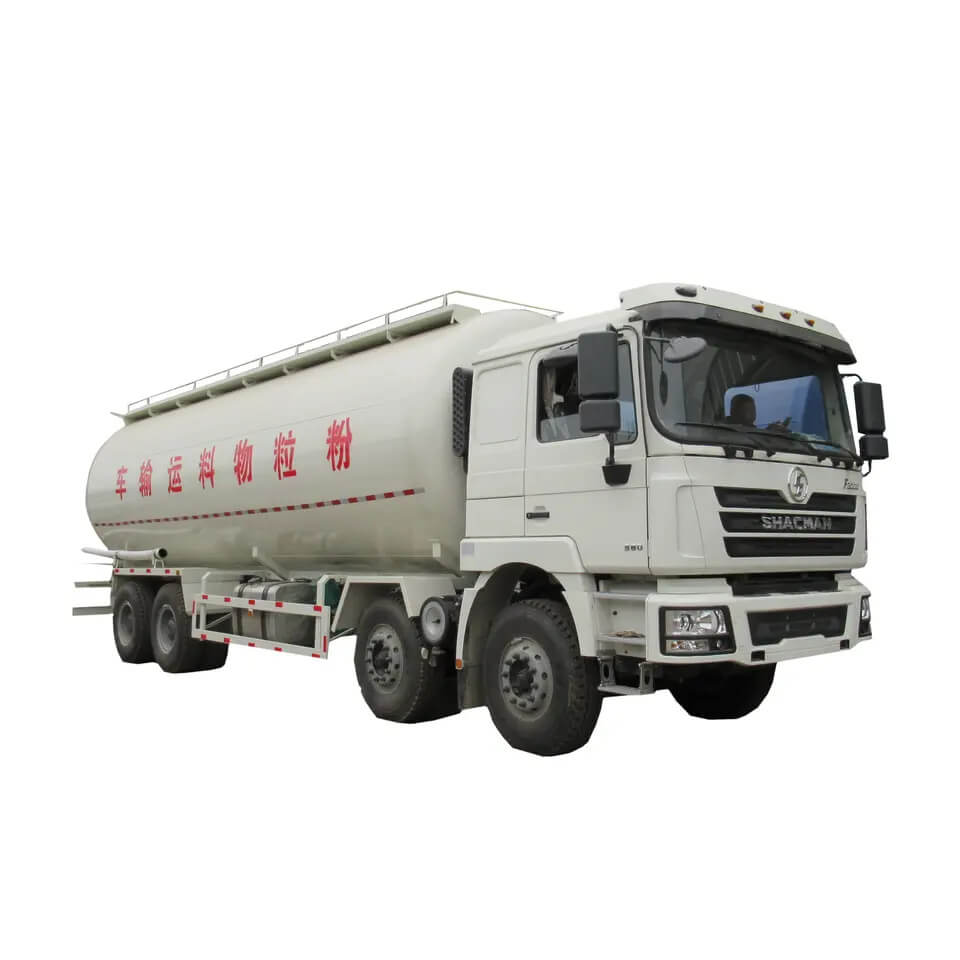 Shacman 12 wheeler 35m3 truck powder bulk tanker