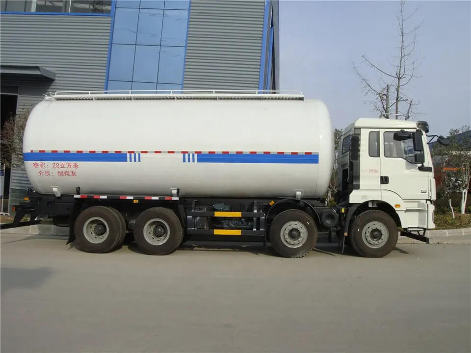 Shacman 12 wheeler 35m3 truck powder bulk tanker