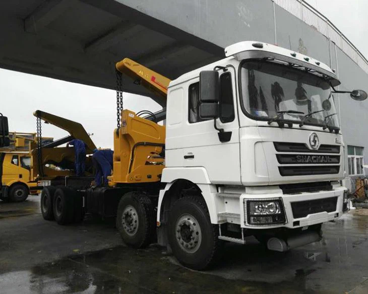 Shacman 8X4 12 Wheels 30tons 35tons 40tons side lifter crane truck