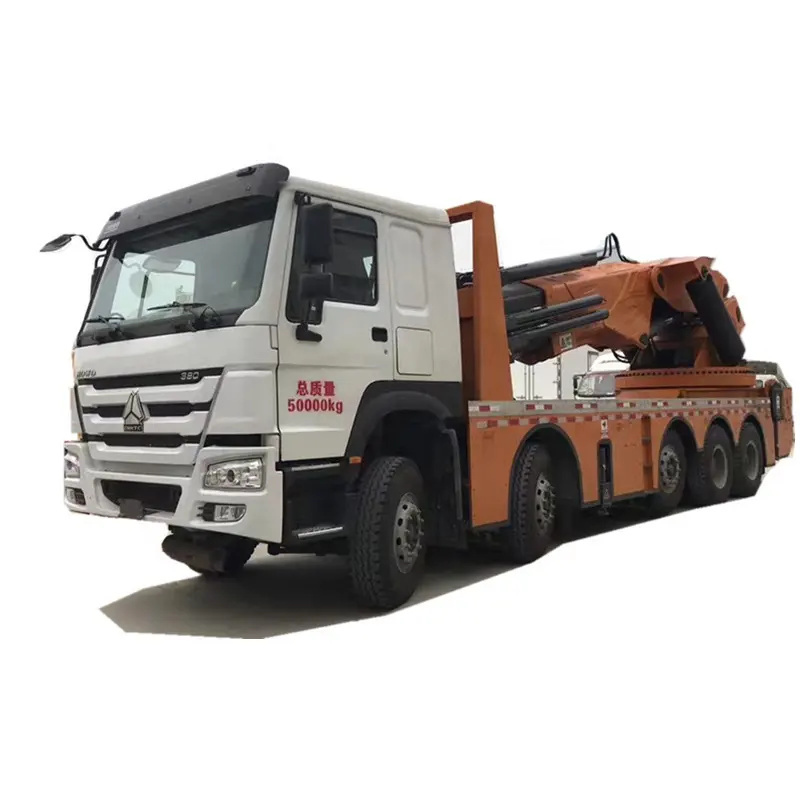 Sinotruk HOWO 10X4 14Wheels Truck 200Tons Truck Mounted Knuckle Crane