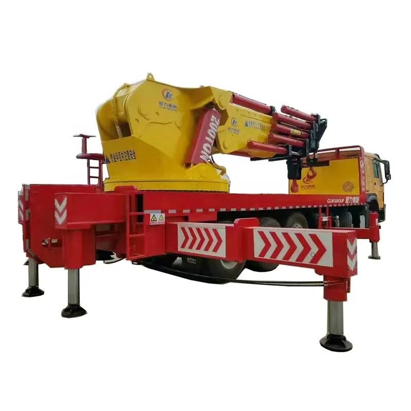 Sinotruk HOWO 10X4 14Wheels Truck 200Tons Truck Mounted Knuckle Crane