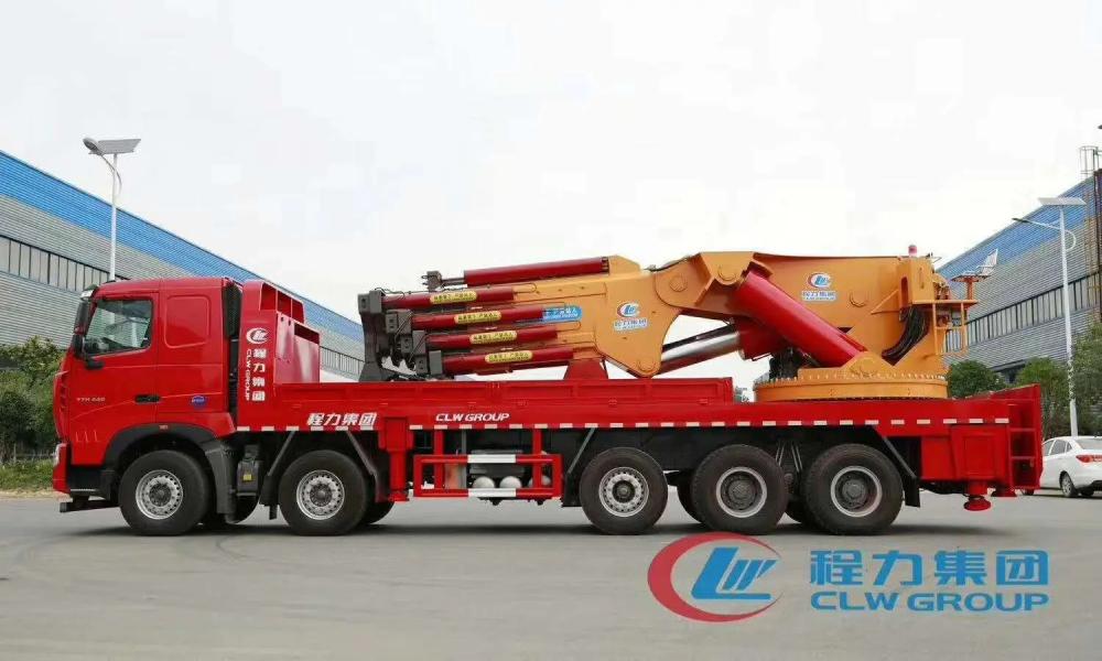 Sinotruk HOWO 10X4 14Wheels Truck 200Tons Truck Mounted Knuckle Crane