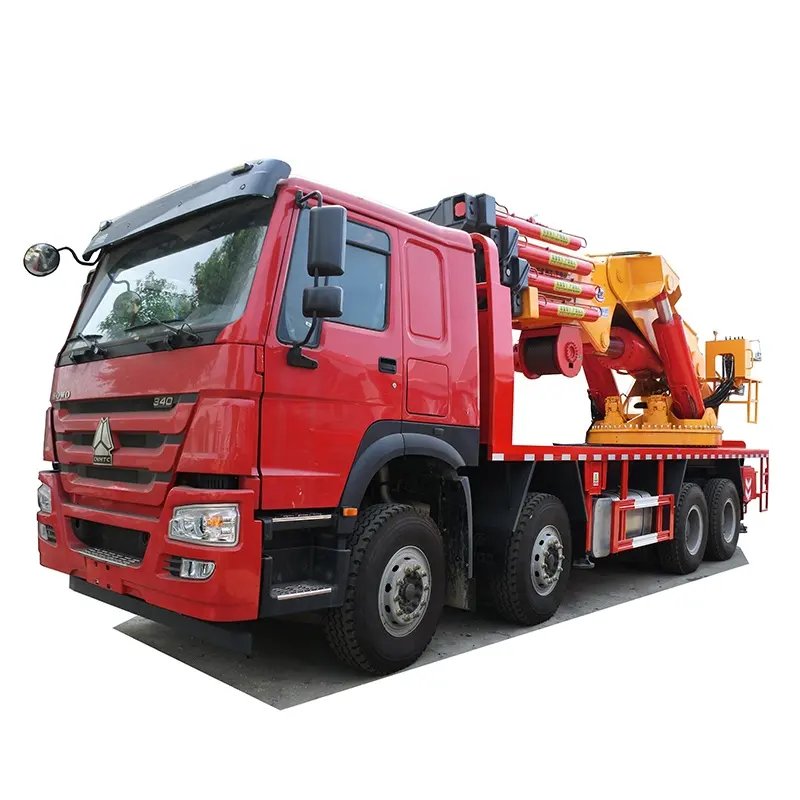Sinotruk HOWO 8X4 12Wheels Truck 100Tons Truck Mounted Knuckle Crane
