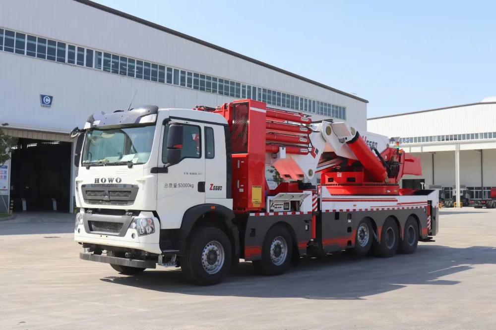 Sinotruk HOWO10X4 14Wheels Truck 120Tons Truck Mounted Knuckle Crane