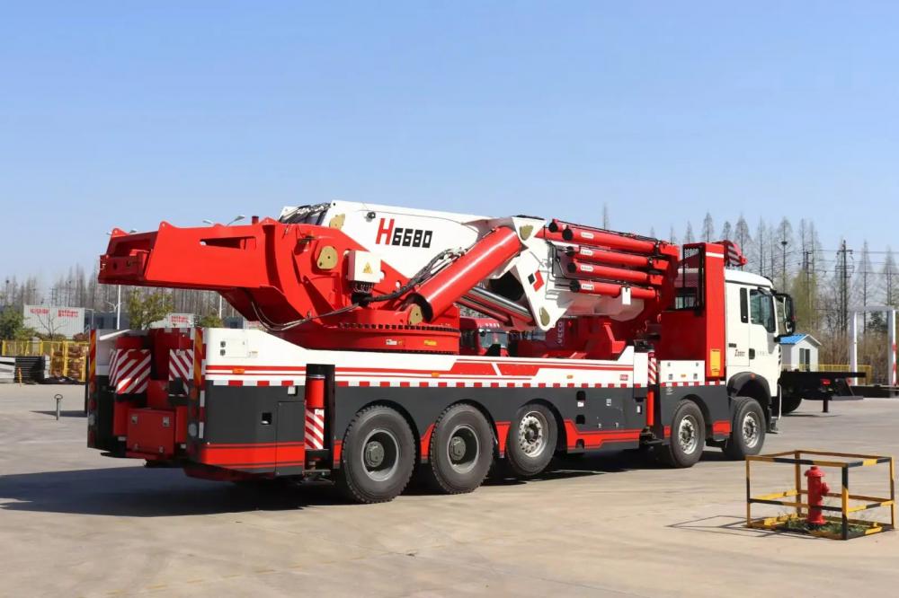 Sinotruk HOWO10X4 14Wheels Truck 120Tons Truck Mounted Knuckle Crane