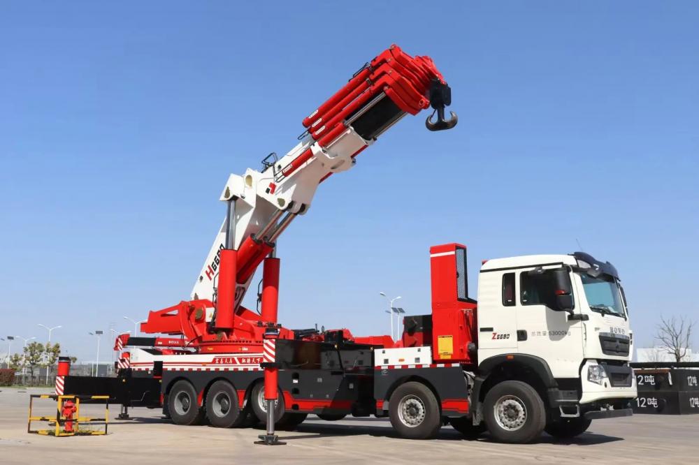 Sinotruk HOWO10X4 14Wheels Truck 120Tons Truck Mounted Knuckle Crane