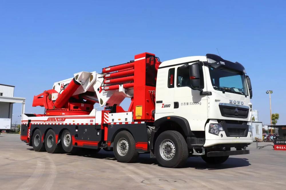 Sinotruk HOWO10X4 14Wheels Truck 120Tons Truck Mounted Knuckle Crane