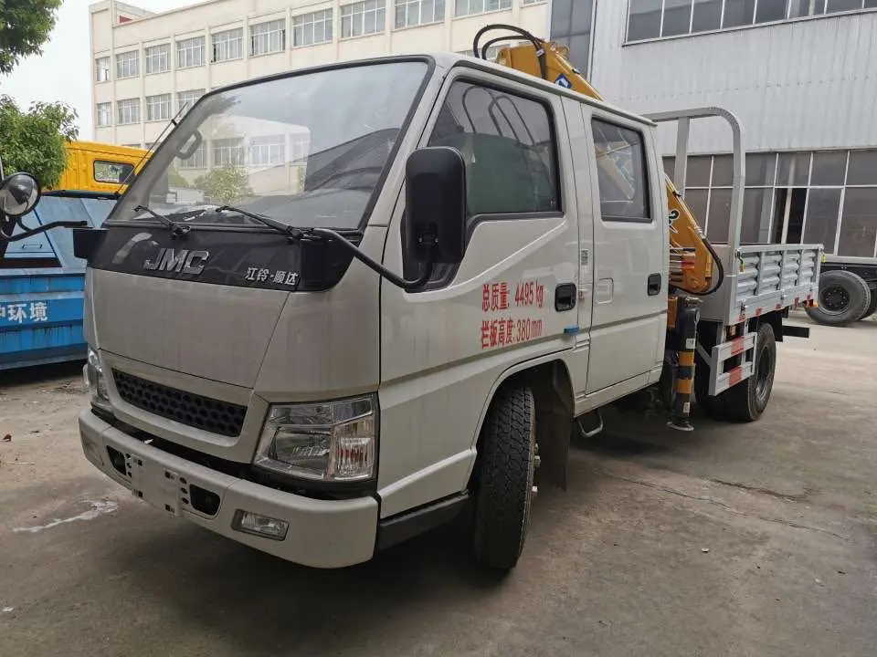 JMC Right Hand 4X2 3tons Crane Truck Knuckle Crane