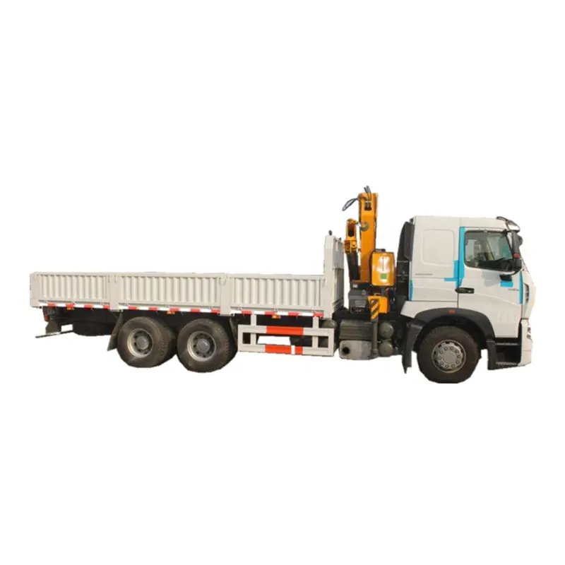 Sinotruk HOWO 6X4 10Wheels Cargo Truck with 14ton Knuckle Crane