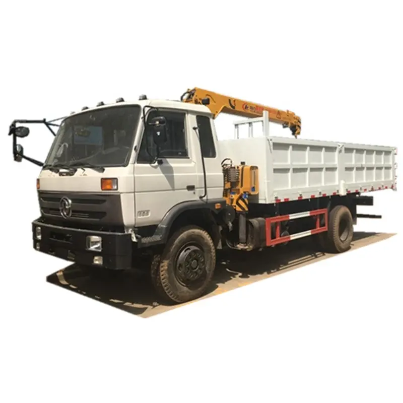Dongfeng Right Hand 4X2 Dump Truck with Xugong 8ton Straight Boom Crane