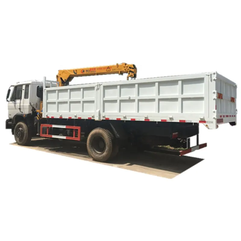 Dongfeng Right Hand 4X2 Dump Truck with Xugong 8ton Straight Boom Crane