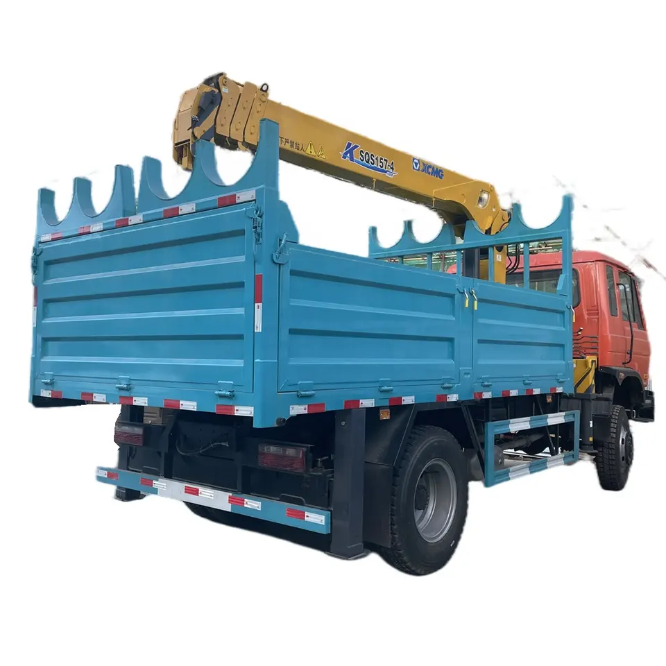 Dongfeng Right Hand 4X2 Dump Truck with Xugong 8ton Straight Boom Crane