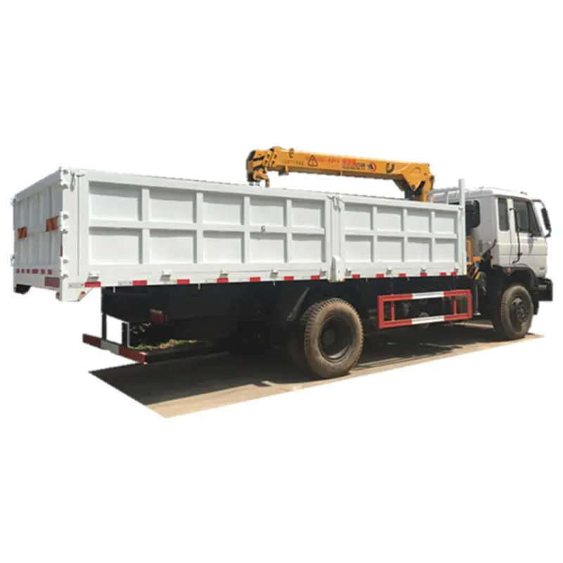 Dongfeng Right Hand 4X2 Dump Truck with Xugong 8ton Straight Boom Crane