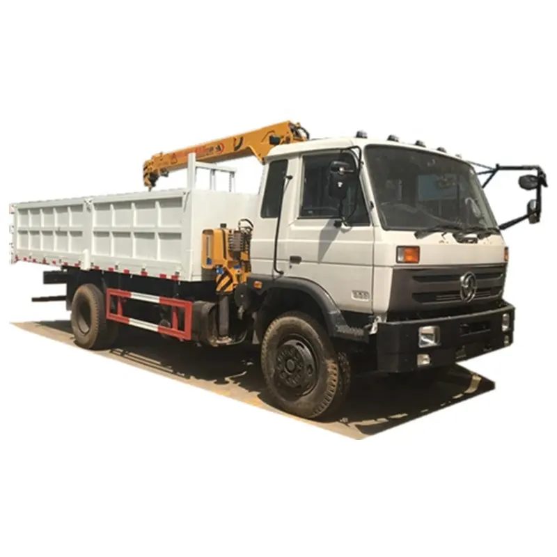 Dongfeng Right Hand 4X2 Dump Truck with Xugong 8ton Straight Boom Crane
