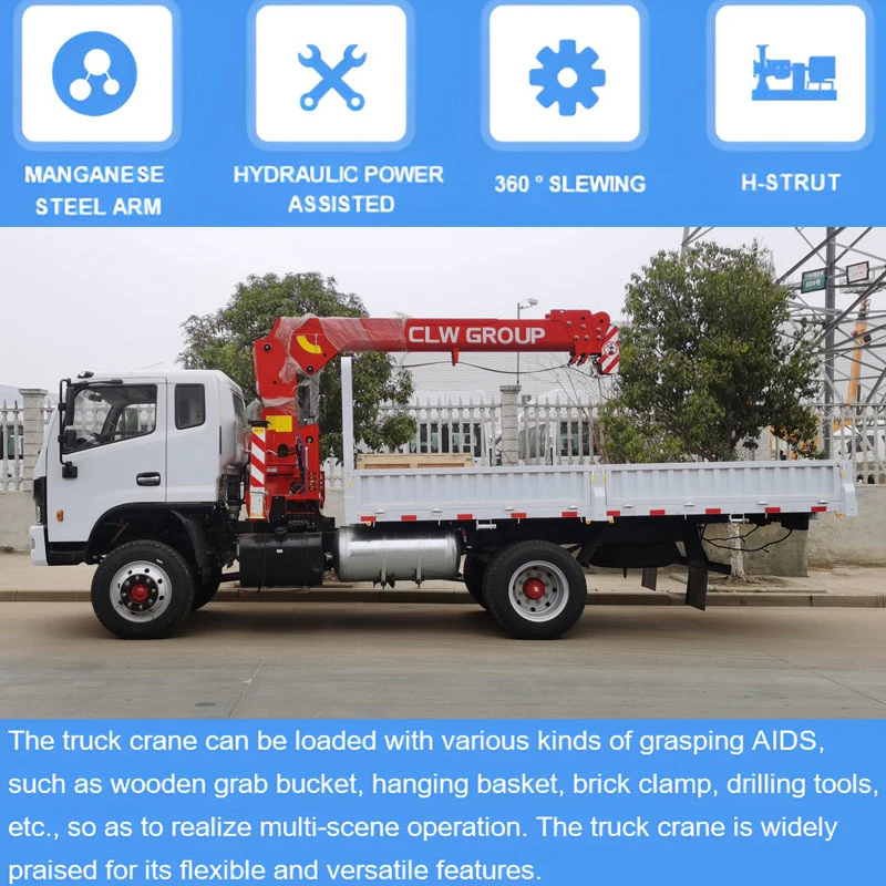 Dongfeng Right Hand 4X2 6tons Crane Truck Cargo Truck