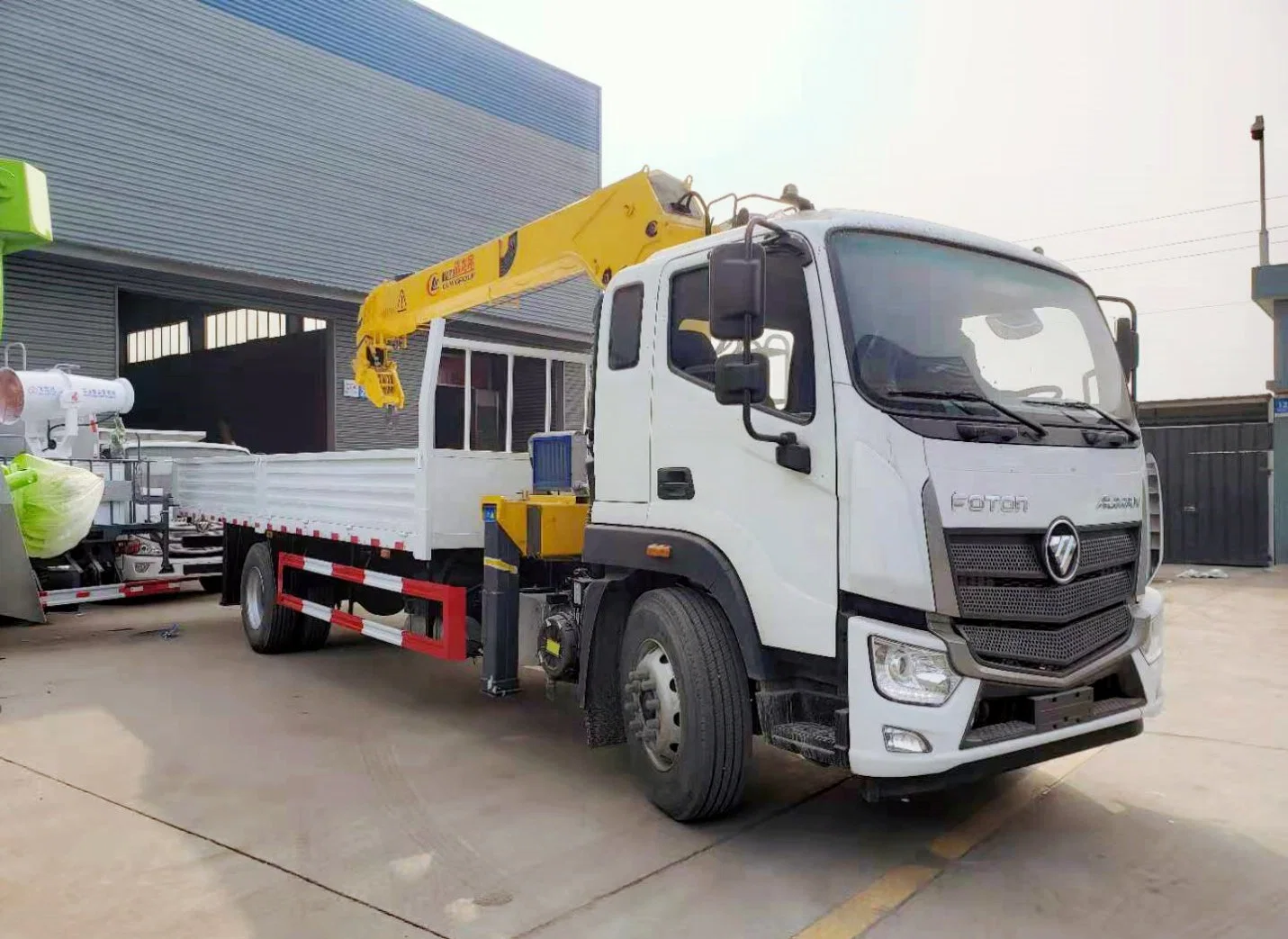 Foton 4X2 15 Meters 6Tons Crane Dump Cargo Truck