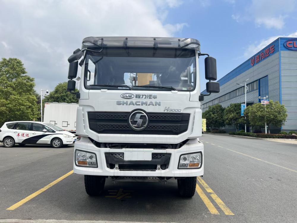 Shacman Right Hand 6X4 10Wheels Cargo Truck with Xugong 14ton Straight Boom Crane