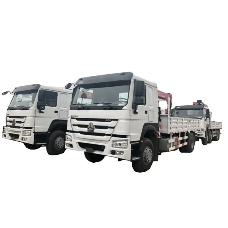 Sinotruck HOWO 4X2 6Wheels 10tons Crane Mounted on Cargo Truck Straight Arm Crane Truck