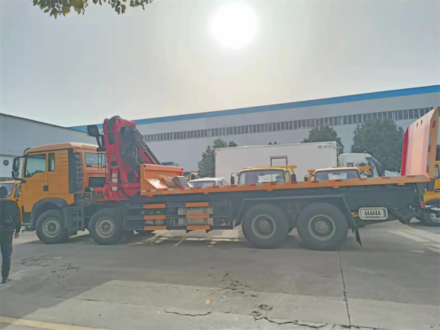 8x4 Sinotruk HOWO 16 Tons Flatbed Rollback Tow Truck