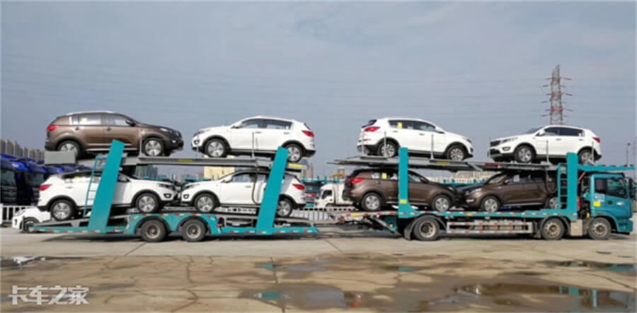 6X2 8 Wheels Shacman Rhd 5units 6units New Car Transport Truck for 4s Shop