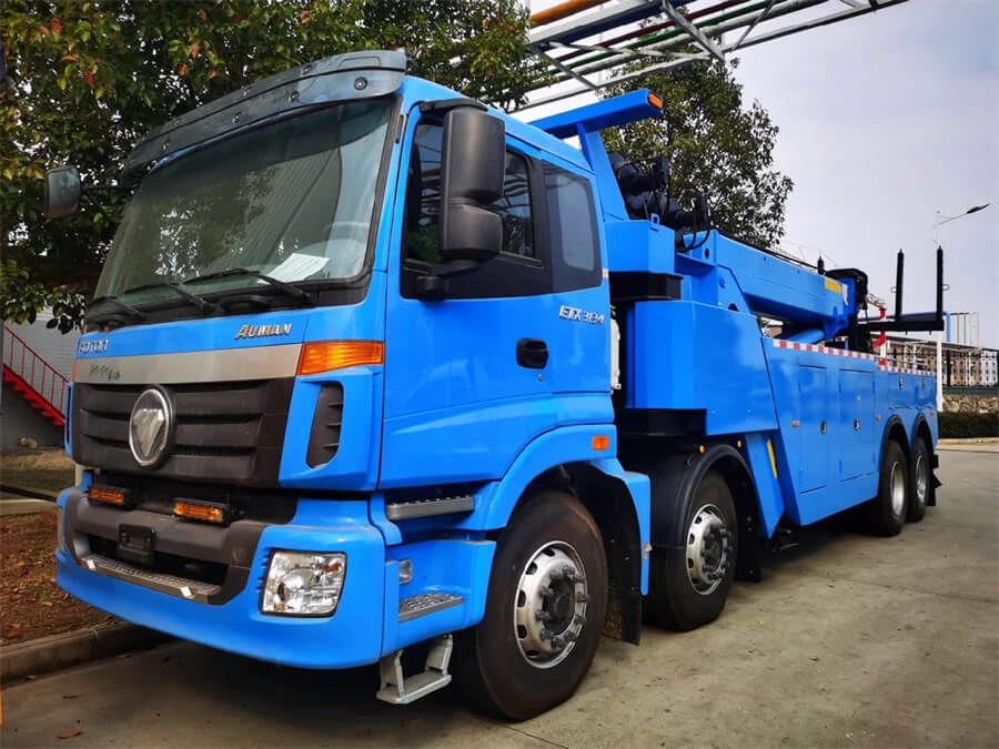 Foton 8X4 30t 30ton 50t 50tons Towing Wrecker Truck with Telescopic Boom