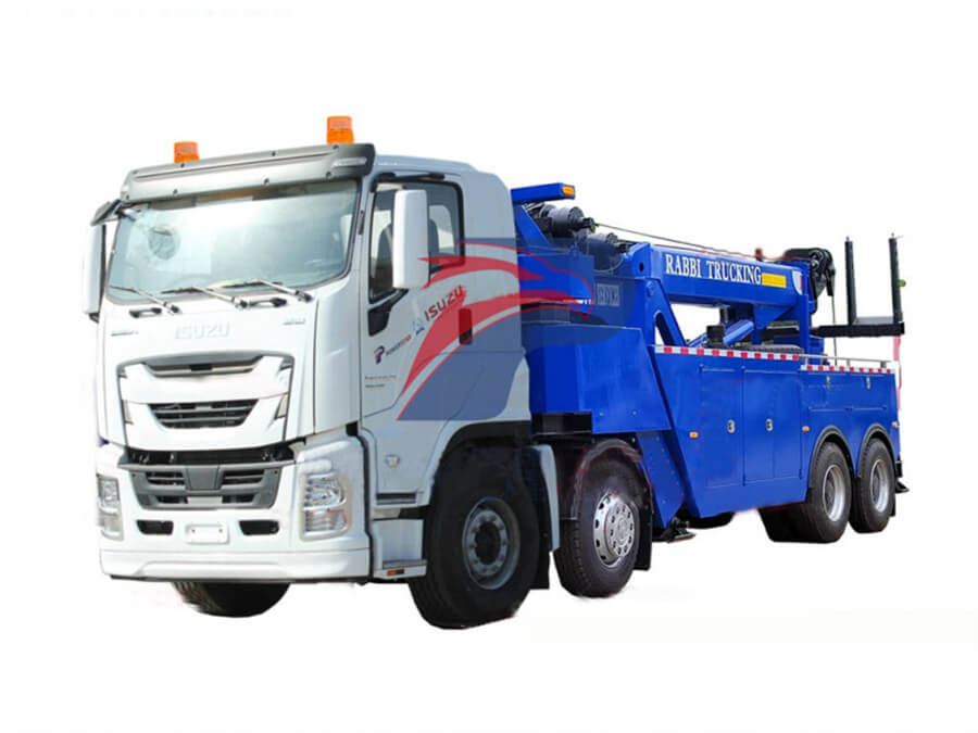Japanese Isuzu Giga 8X4 30 Ton 40 Ton 50 Ton Integrated Towing Wrecker
