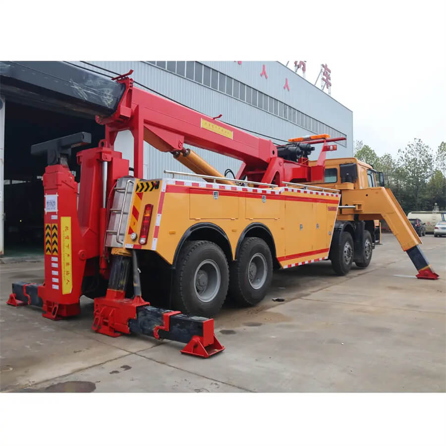 Sinotruk HOWO 8x4 360 Degree 50T 60T Heavy Duty 12 Wheel Road Wrecker Truck