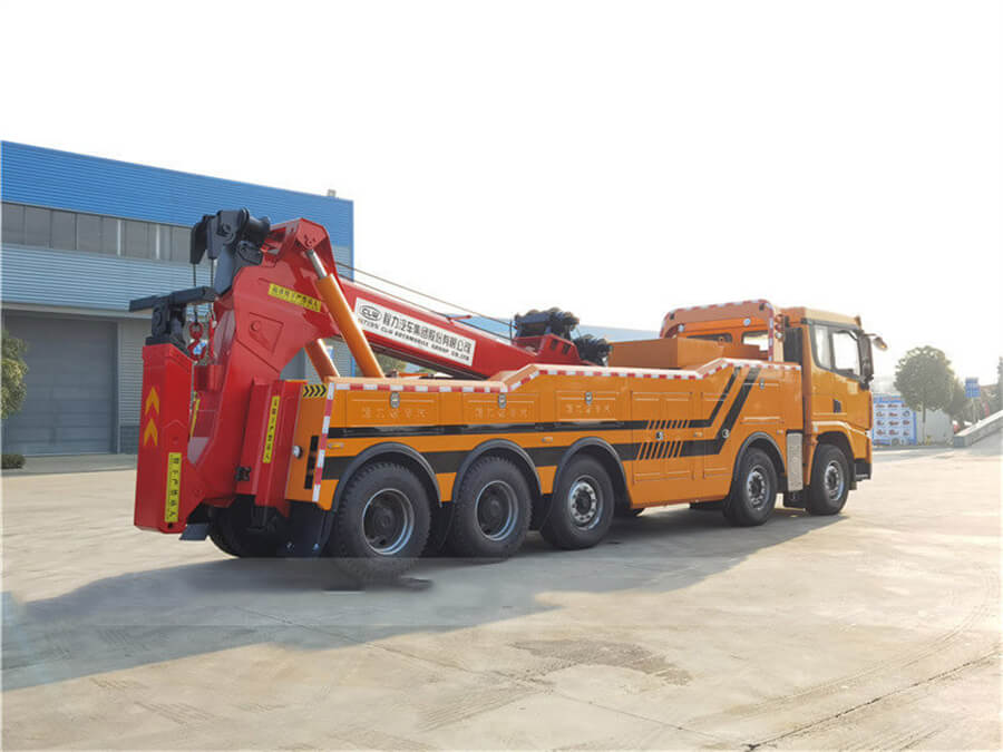 SHACMAN 10x4 5 Axles 40Tons 50Tons 60Tons Integrated Towing Truck