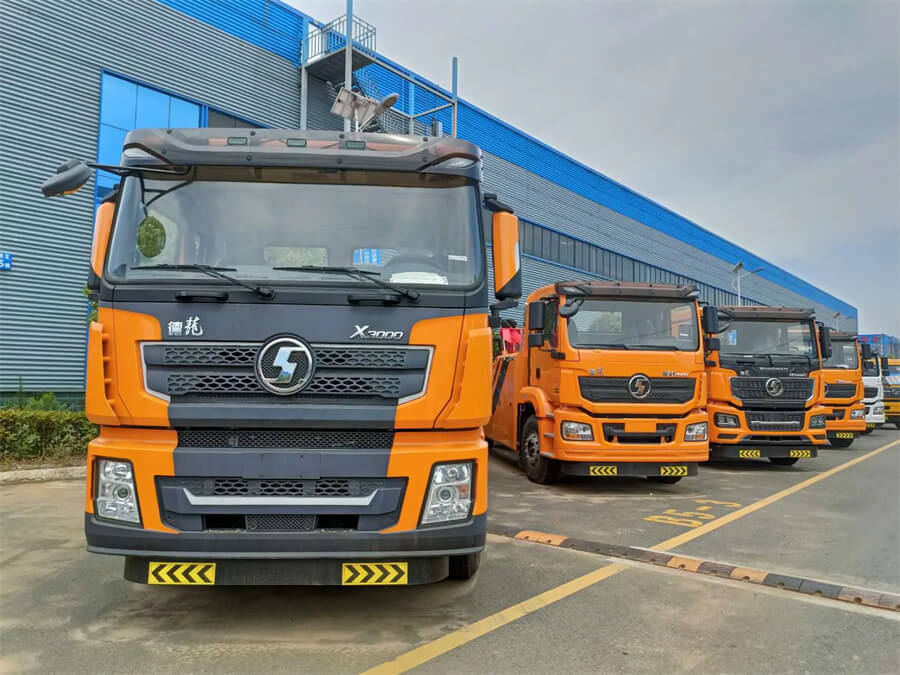 SHACMAN 10x4 5 Axles 40Tons 50Tons 60Tons Integrated Towing Truck