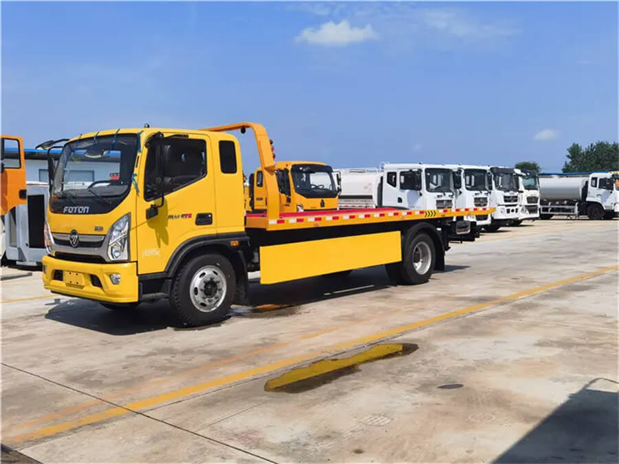 4ton Wheel Lift Foton Towing Wrecker Rollback Car Carrier Truck Flatbed Wrecker Truck