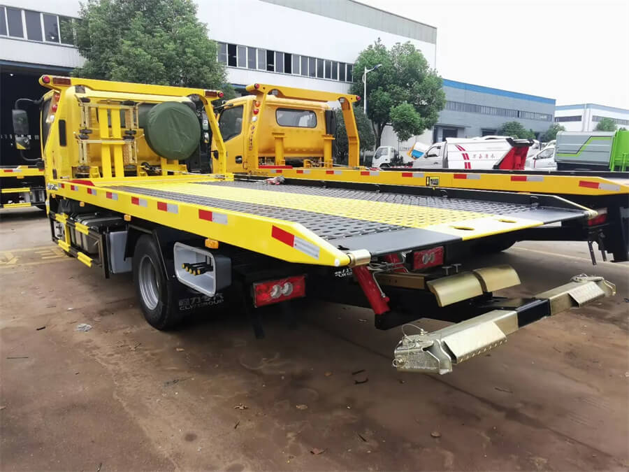 Foton Aumark 4t 5t Light Flatbed Platform Wrecker One-Towing-Two Road Car Rescue Towing Truck