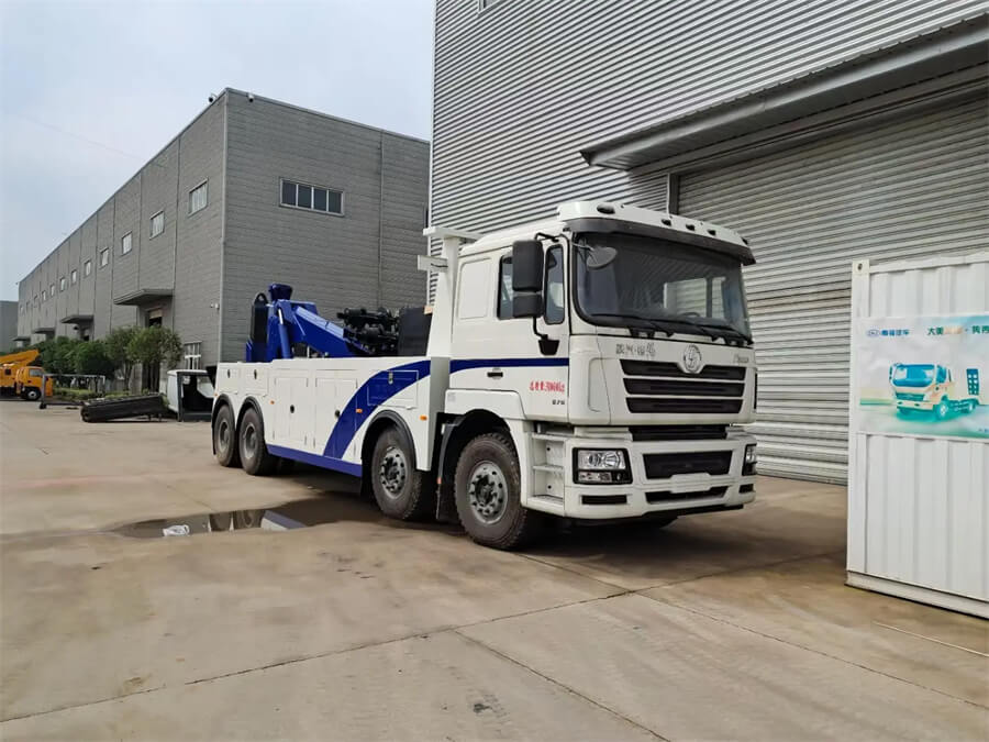 Shacman 8X4 20t 20ton 25t 25ton Wrecker Towing Truck with Rotary Crane