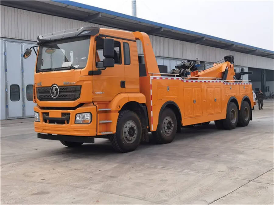 Shacman 8X4 20t 20ton 25t 25ton Wrecker Towing Truck with Rotary Crane