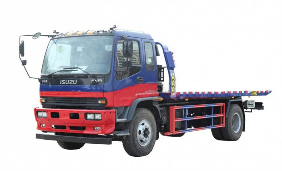 Japanese Isuzu 4X2 Flatbed Type Wrecker Towing Truck