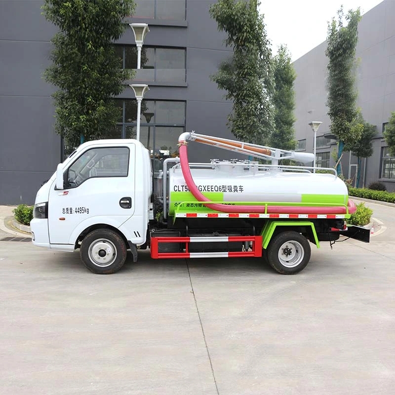 Dongfeng Mini 2000 Liters Fecal Sewage Vacuum Suction Pump Tank Truck