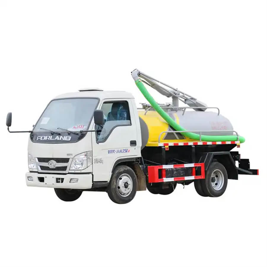 Foton Small 4X2 2500 Liters Swer Cleaning Fecal Vacuum Tank Sewage Suction Truck