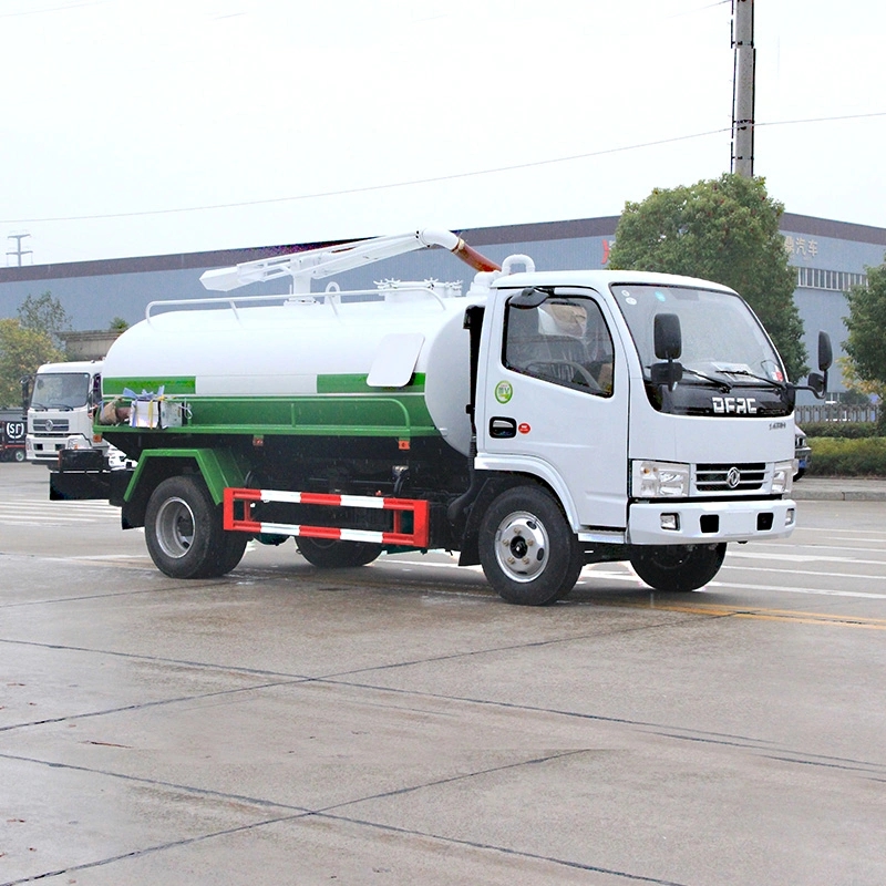 Dongfeng 4X2 4cbm Sewage Suction Tanker Trucks Fecal Suction Sewer Cleaning Truck