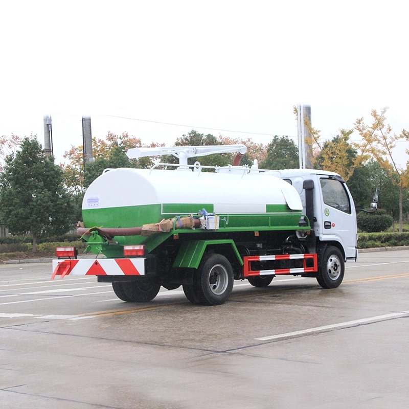 Dongfeng 4X2 4cbm Sewage Suction Tanker Trucks Fecal Suction Sewer Cleaning Truck