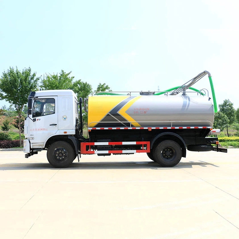 Dongfeng 12000 Liters 12cbm Sewage & Fecal Suction Waste Truck