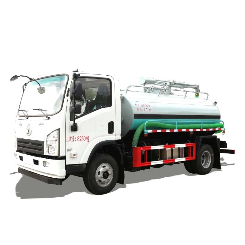 Shacman 4cbm Septic Removal Truck Fecal Vacuum Suction Truck for Countryside Suction