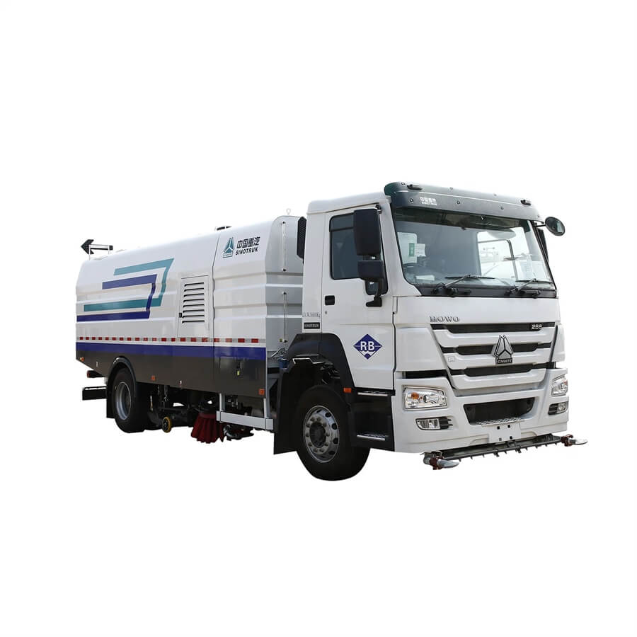 HOWO 6 Wheelers 15 CBM Heavy Duty Street Sweepers